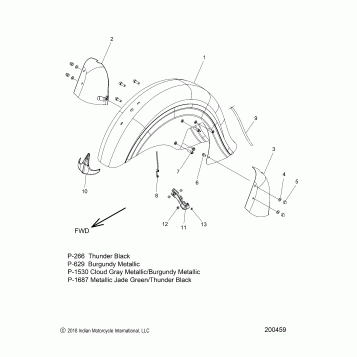 BODY, FENDER, FRONT - N20THAAA ALL OPTIONS (200633)