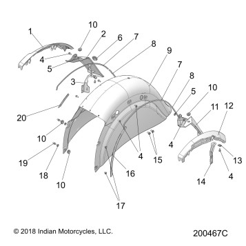BODY, FENDER, REAR - N20TCEBB ALL OPTIONS (2007467C)