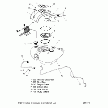 FUEL SYSTEM, FUEL TANK ASM. - N19TCBAA/TCAAA ALL OPTIONS (200474)