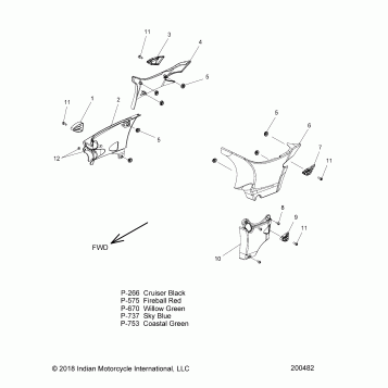 BODY, SIDE COVERS - N19CVAAA ALL OPTIONS (200482)