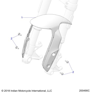 BODY, FENDER, FRONT - N22RZA22/RZS25/RTE25 (200490C)