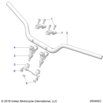 STEERING, HANDLEBAR MNTG - N19RTA22/RTS22/RTS25 (200492C)