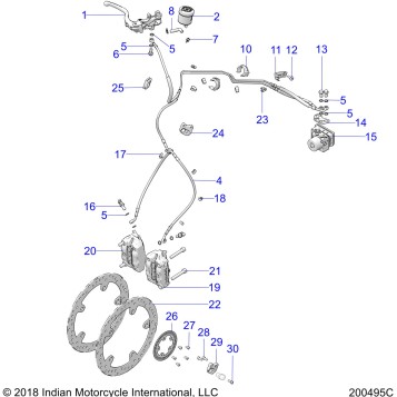 BRAKES, FRONT ASM. - N19RTA22/RTS22/RTS25 (200495C)