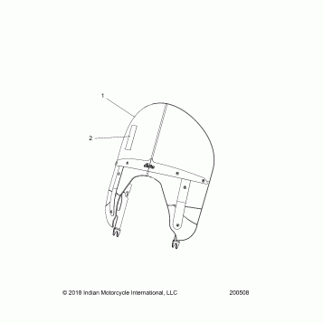 BODY, WINDSHIELD - N18THDAA (200508)