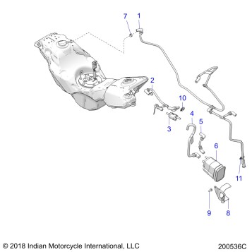 FUEL SYSTEM, EVAP SYSTEM (CALIF. AND INTL.) - N22RZA22/RZS25/RTE25 (200536C)