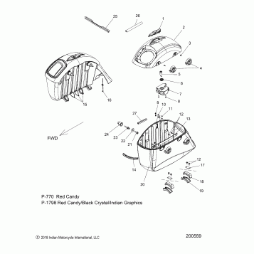 BODY, SADDLEBAG ASM. (LE) (WITH AUDIO) - N19TRE ALL OPTIONS (200308)