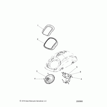 BODY, SADDLEBAG SPEAKER MOUNTING - N20TREBB ALL OPTIONS (200560)