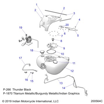 FUEL SYSTEM, FUEL TANK ASM. - N20THAAA ALL OPTIONS (200564C)