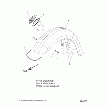BODY, FENDER W/HEADDRESS, FRONT - N20TJDBB ALL OPTIONS (200575)