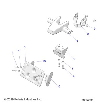 BODY, LICENSE PLATE BRKT/REAR LIGHT HOUSING MOUNT - N20TJDBB ALL OPTIONS (200579C)