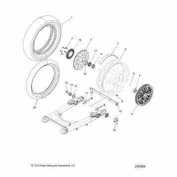 WHEEL, REAR, WW - N20MTG00/MTH00  ALL OPTIONS (200584)