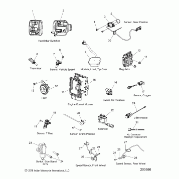 ELECTRICAL, COMPONENTS - N22MTC00/MTD00 ALL OPTIONS (200586)