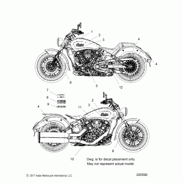 BODY, EMBLEMS/DECALS - N20MSA00/MSB00/MSE00 ALL OPTIONS (200590)