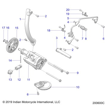 ENGINE, OIL PUMP/OIL SYSTEM - N22TCABB ALL OPTIONS (200600C)