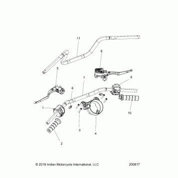 STEERING, HANDLEBAR ASSEMBLY - N20MTA00/MTB00/MTG00/MTH00 (200617)