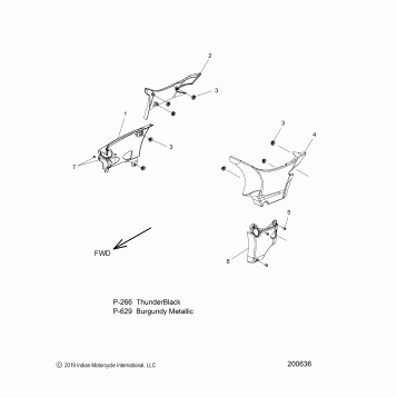 BODY, SIDE COVERS - N20THAAA  ALL OPTIONS (200636)