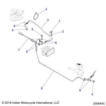 BRAKES, BRAKE LINE, REAR, ABS - N20TFAAA ALL OPTIONS (200644C)