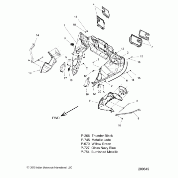 BODY, FAIRING ASM 3 - N20TFAAA ALL OPTIONS (200649)
