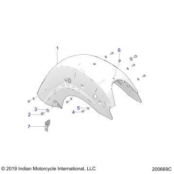 BODY, FENDER, REAR, STANDARD - N20LCBRR ALL OPTIONS (200669C)