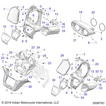 BODY, FAIRING ASM 3 - N20LCDRR ALL OPTIONS (200675C)
