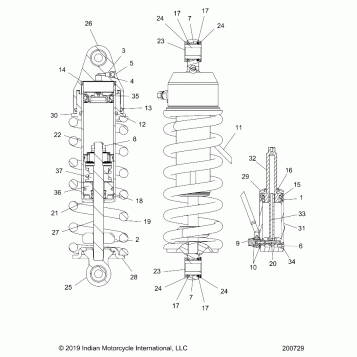 SUSPENSION, SHOCK ABSORBER - N22LCBRR ALL OPTIONS (200729)