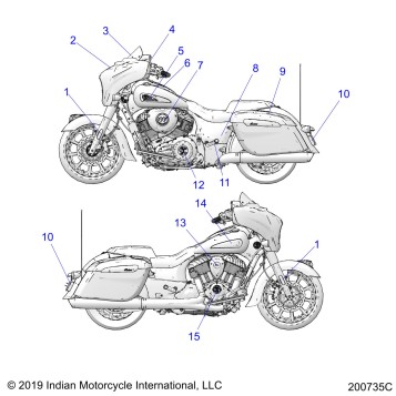 BODY, EMBLEMS/DECALS - N20TCBBB ALL OPTIONS (200735C)