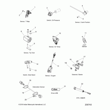 ELECTRICAL, COMPONENTS 2 - N20TCDBB ALL OPTIONS (200743)