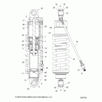 SUSPENSION, SHOCK ABSORBER - N22TCABB ALL OPTIONS (200752)