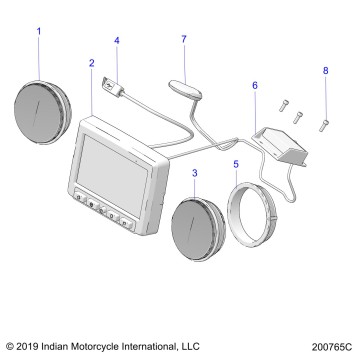 ELECTRICAL, INSTRUMENT CLUSTER - N22TCABB ALL OPTIONS (200765C)