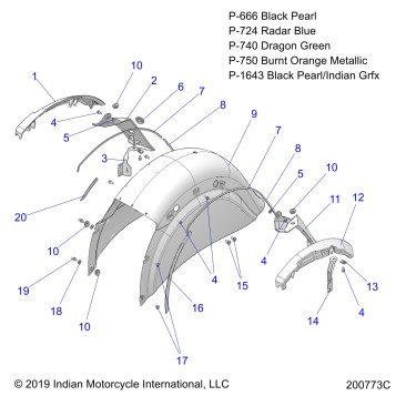 BODY, FENDER, REAR - N20TCABB ALL OPTIONS (200773C)
