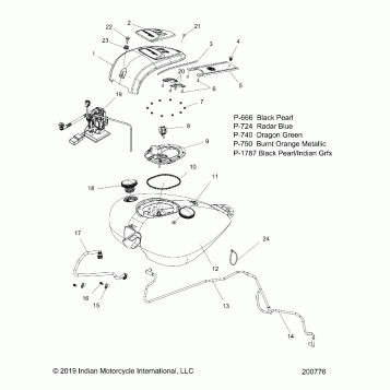 FUEL SYSTEM, FUEL TANK ASM. - N20TCABB ALL OPTIONS (200776)