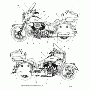 BODY, EMBLEMS/DECALS - N20TRABB ALL OPTIONS (200777)