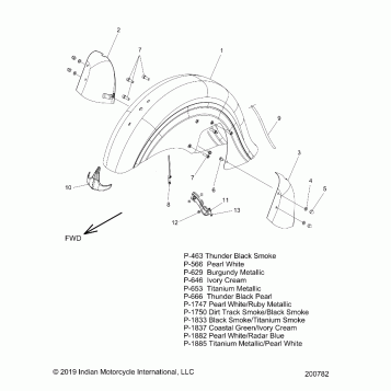 BODY, FENDER, FRONT - N20TRABB ALL OPTIONS (200782)