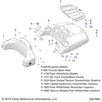 BODY, TRUNK LID AND BACKREST ASM. - N20TRABB ALL OPTIONS (200788C)