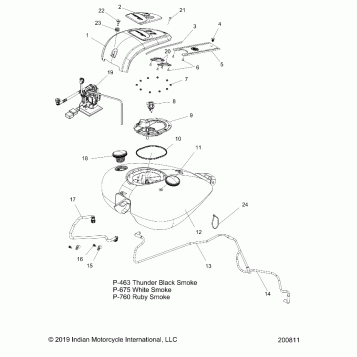 FUEL SYSTEM, FUEL TANK ASM. - N20TKDBB ALL OPTIONS (200811)