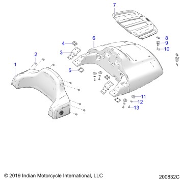 BODY, TRUNK LID AND BACKREST ASM. - N20TREBB ALL OPTIONS (200832C)