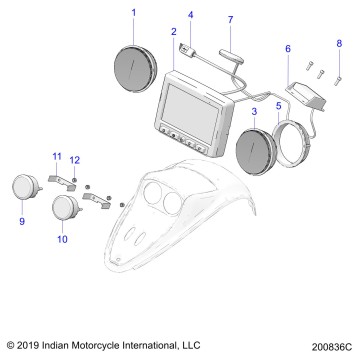 ELECTRICAL, INSTRUMENT CLUSTER - N20TREBB ALL OPTIONS (200836C)
