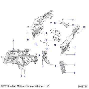 CHASSIS, FRAME - N19RTS25EX (200875C)