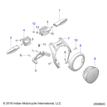 ELECTRICAL, FORWARD LIGHTING - N19RTS25EX (200882C)