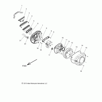 ENGINE, AIR INTAKE SYSTEM - N14CCC/CCV/TCA ALL OPTIONS (49INDIANAIRCLEANER14)