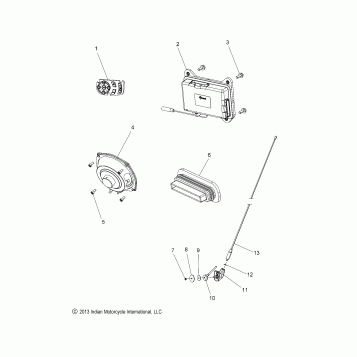 ELECTRICAL, AUDIO SYSTEM - N14TCA ALL OPTIONS (49INDIANAUDIO14)