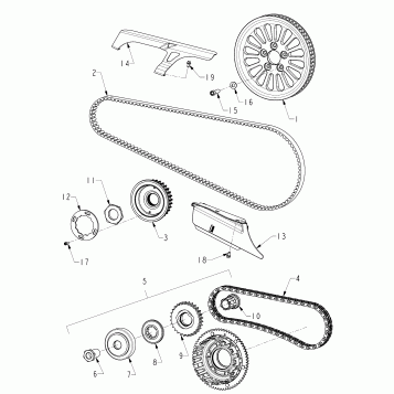 DRIVE TRAIN, BELTS, CHAINS and SPROCKETS - N121C/V/D ALL OPTIONS (INDIANBELTS12CC)