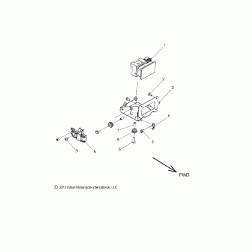 BRAKES, ABS MODULE ASM. - N15TCAAA/TRAAA ALL OPTIONS (49INDIANBRAKEABS14)