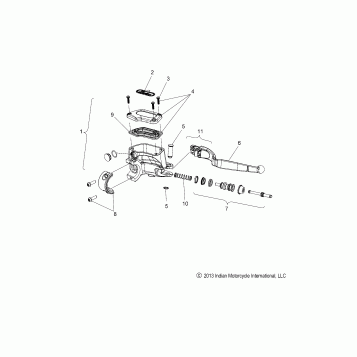 BRAKES, FRONT, LEVER and MASTER CYLINDER - N15TCAAA/TRAAA ALL OPTIONS (49INDIANBRAKEFRT14)