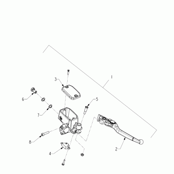 BRAKES, FRONT BRAKE CONTROL - N121C/V/D ALL OPTIONS (INDIANBRAKEFRTCONTROL12CC)
