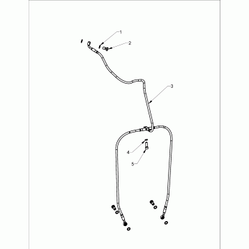 BRAKES, FRONT BRAKE LINE - N121C/V/D ALL OPTIONS (INDIANBRAKELINE12CC)