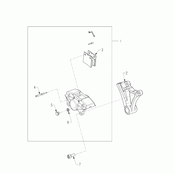 BRAKES, REAR BRAKE CALIPER - N121C/V/D ALL OPTIONS (INDIANBRAKERR12CC)