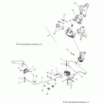 BRAKES, REAR ASM., ABS (INTL MODELS ONLY) - N15MSA00AA/AB/AC/AE (49INDIANBRAKERR15SCOUT2)