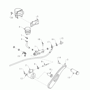 BRAKES, REAR BRAKE CONTROL - N121C/V/D ALL OPTIONS (INDIANBRAKERRCONTROL12CC)