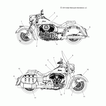 BODY, DECALS - N15CCC/CCV ALL OPTIONS (49INDIANDECAL15)